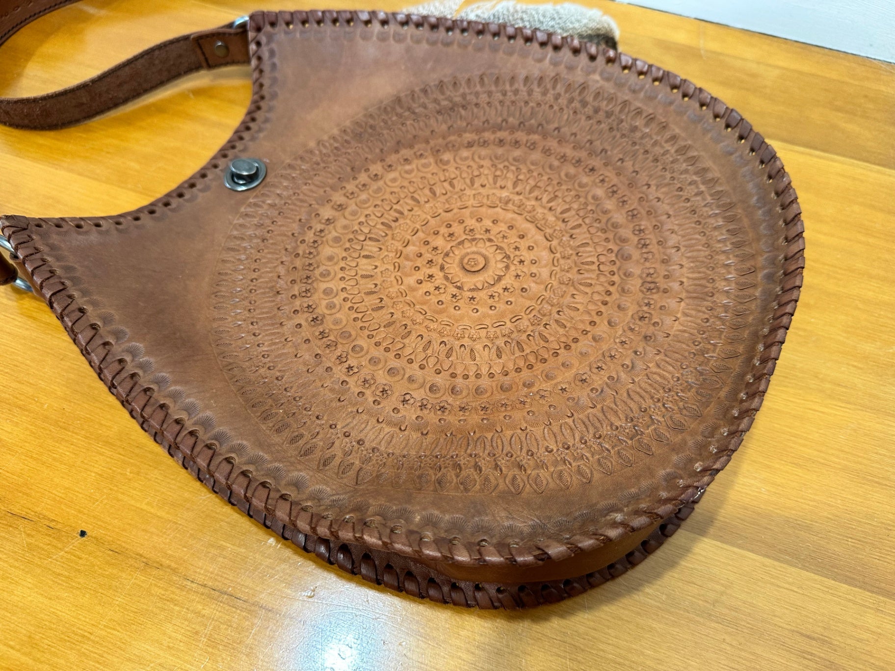 Spell - Bohemian - Leather Tooled Handbag 