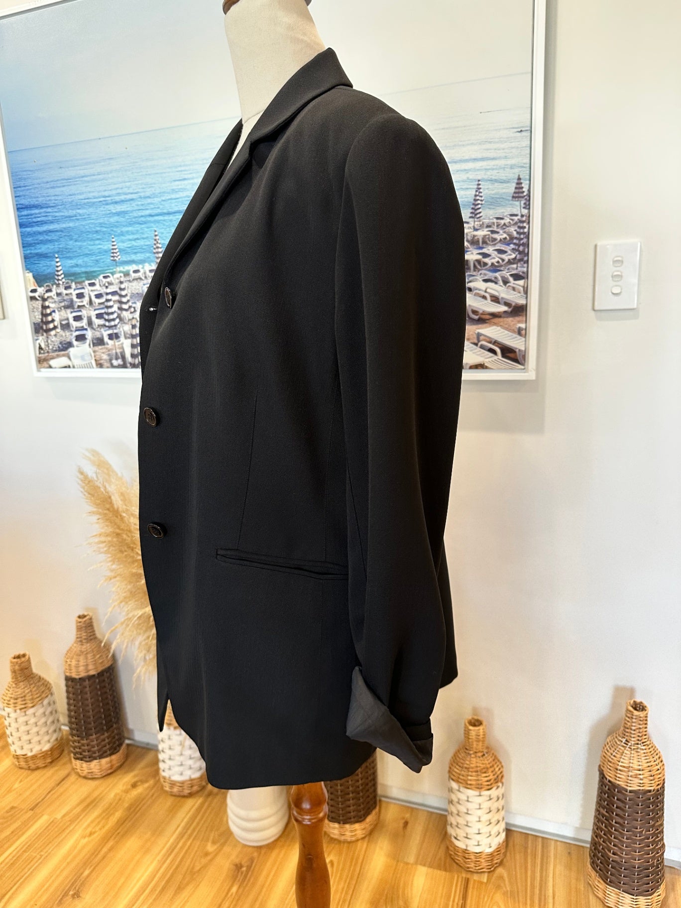 [SALE] Katies - Boxy Blazer - Size 14 - Black