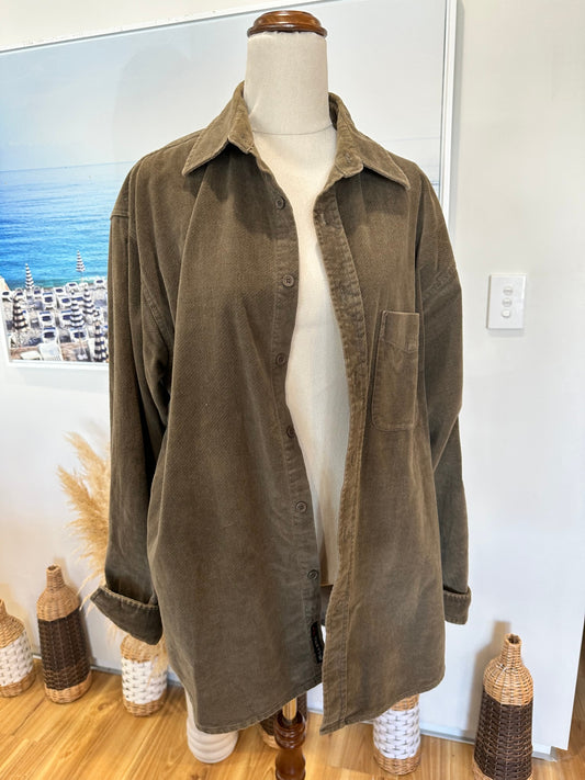 [SALE] Hallensteins Shacket - Large / Extra Large - Olive Green