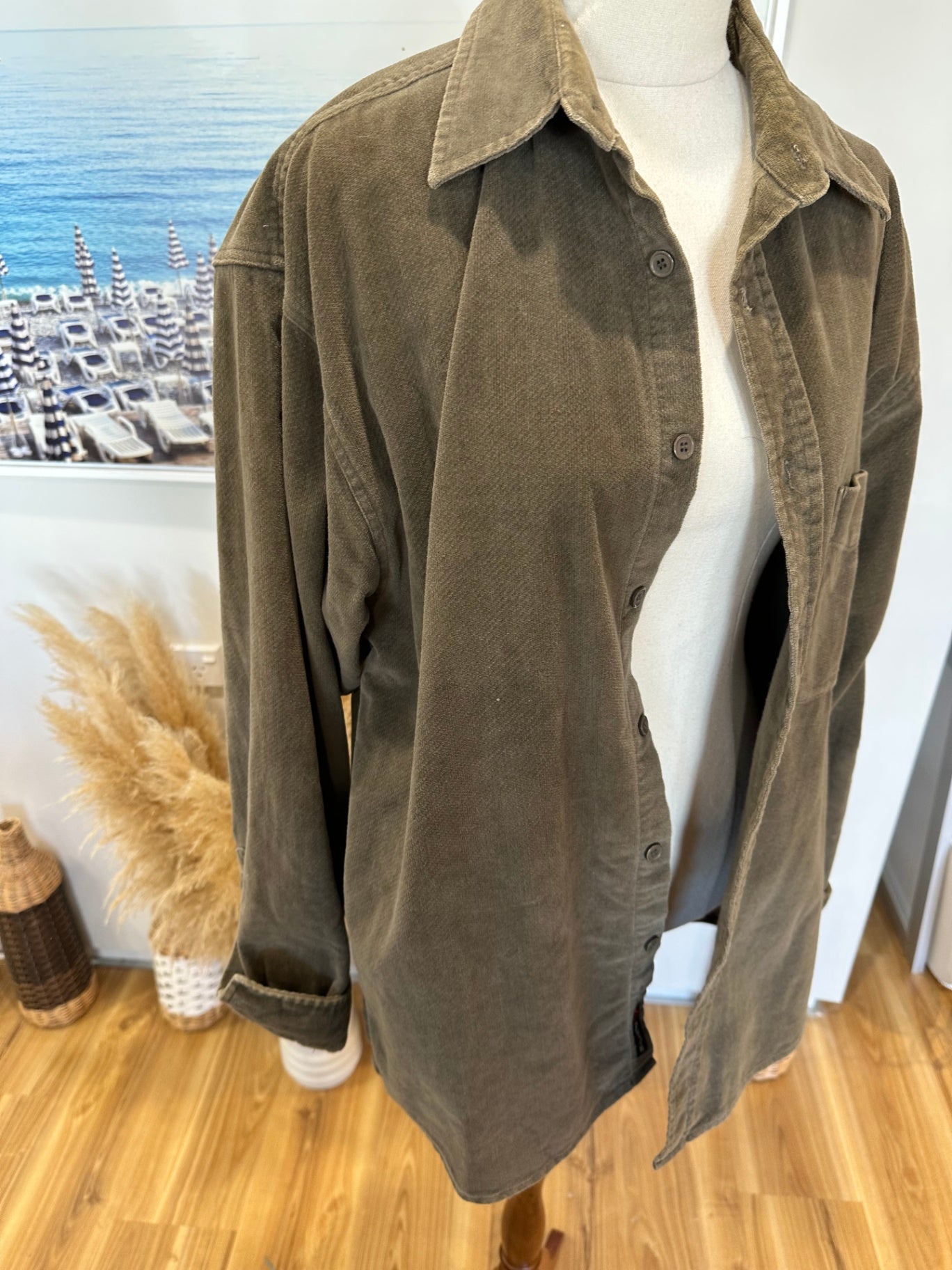 [SALE] Hallensteins Shacket - Large / Extra Large - Olive Green