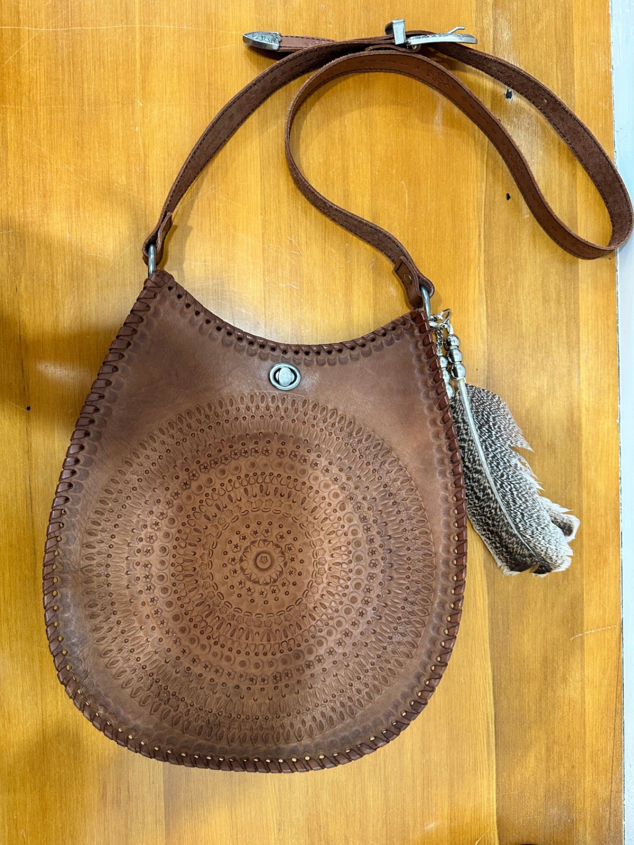 Spell - Bohemian - Leather Tooled Handbag 