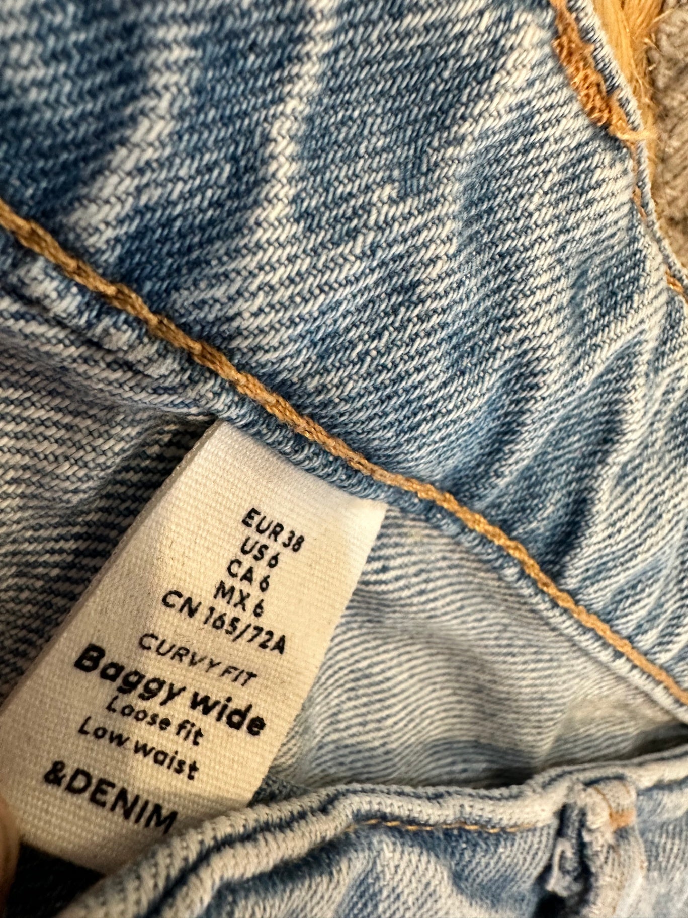 [SALE] &Denim Jeans - Size 10/12 - Light blue - Curvy Fit