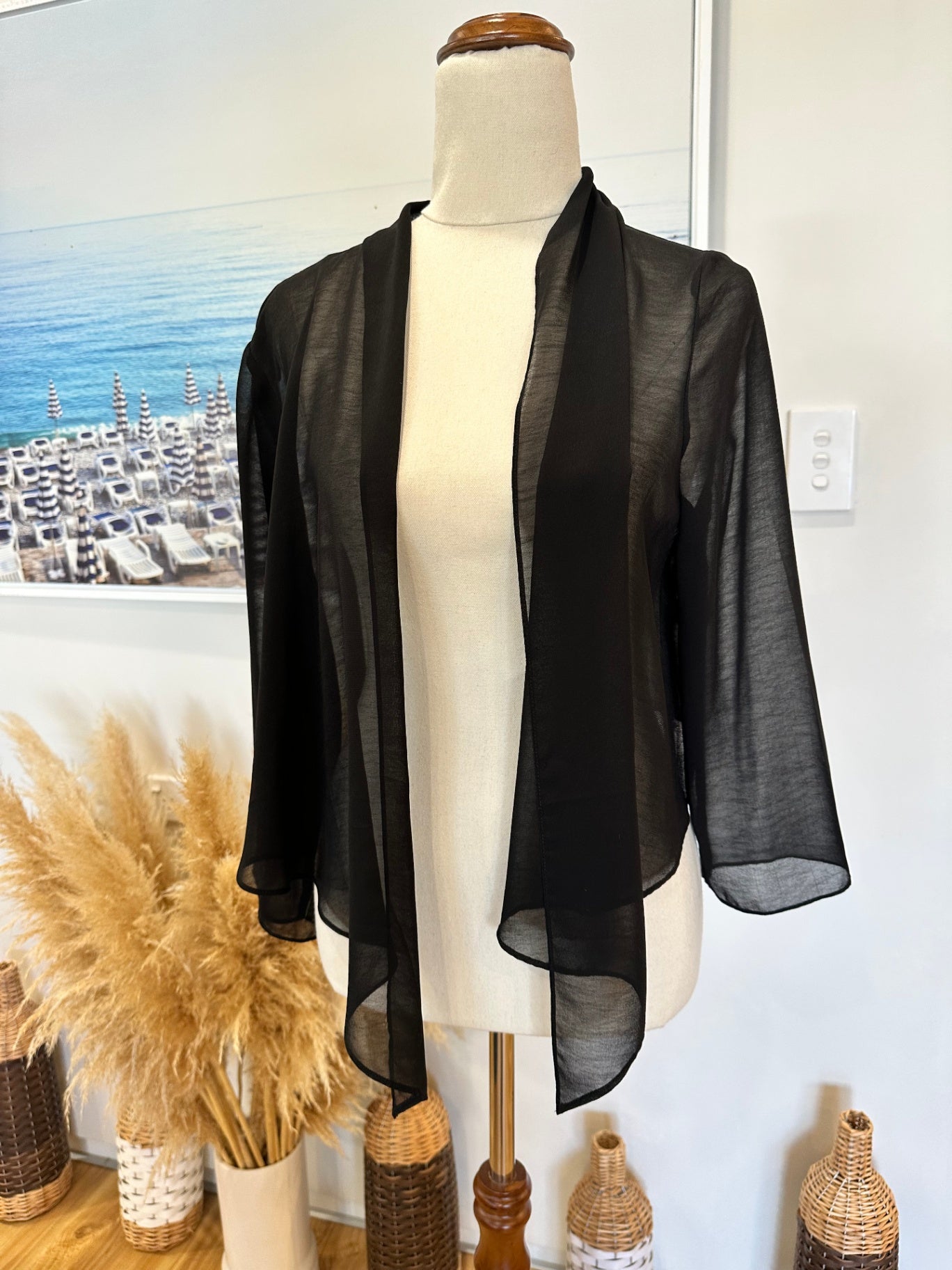 Ezibuy Lightweight Shrug - One Size - Black