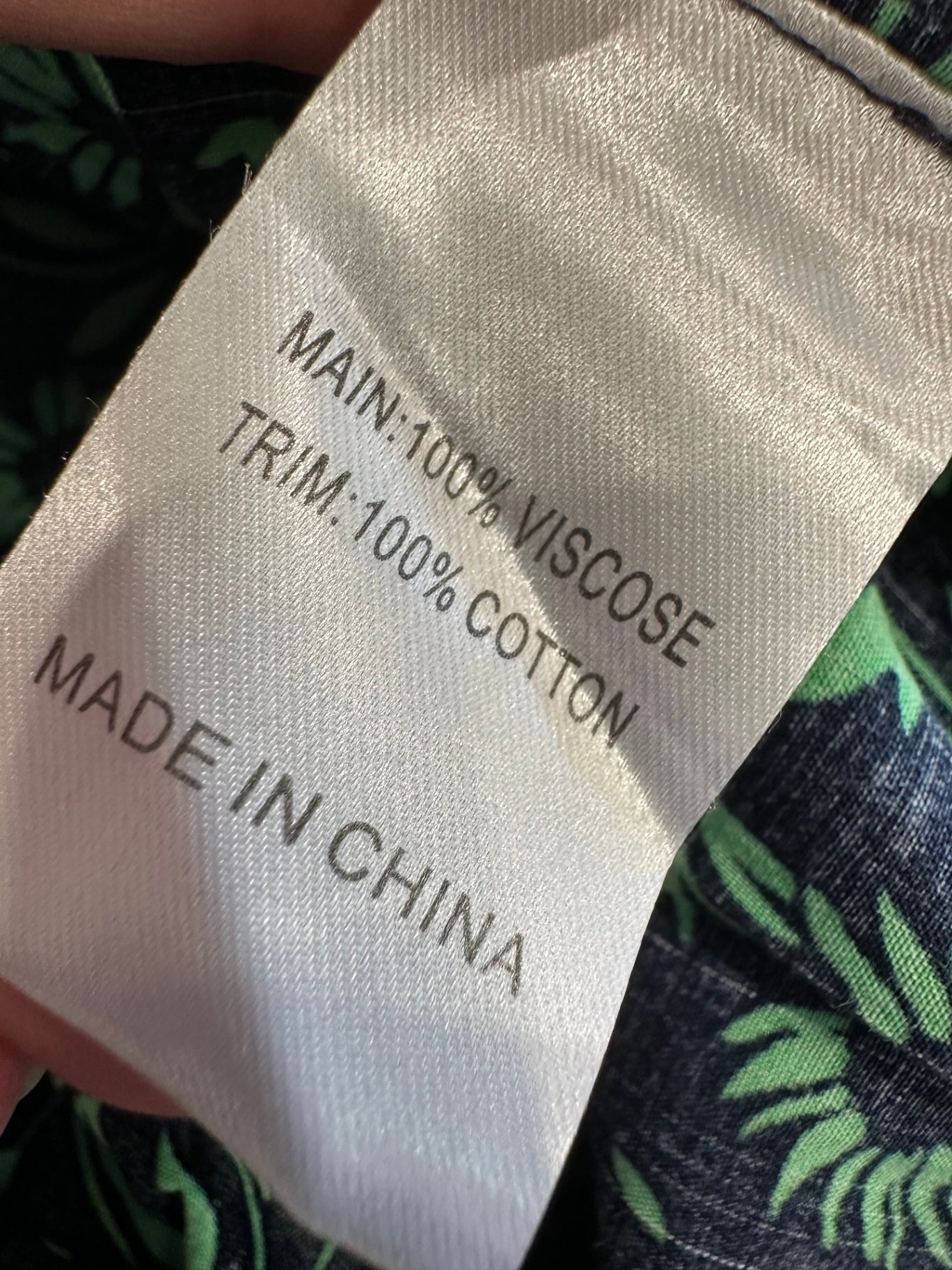 Virtuelle - Bohemian Dress - Size 18 - Black and green