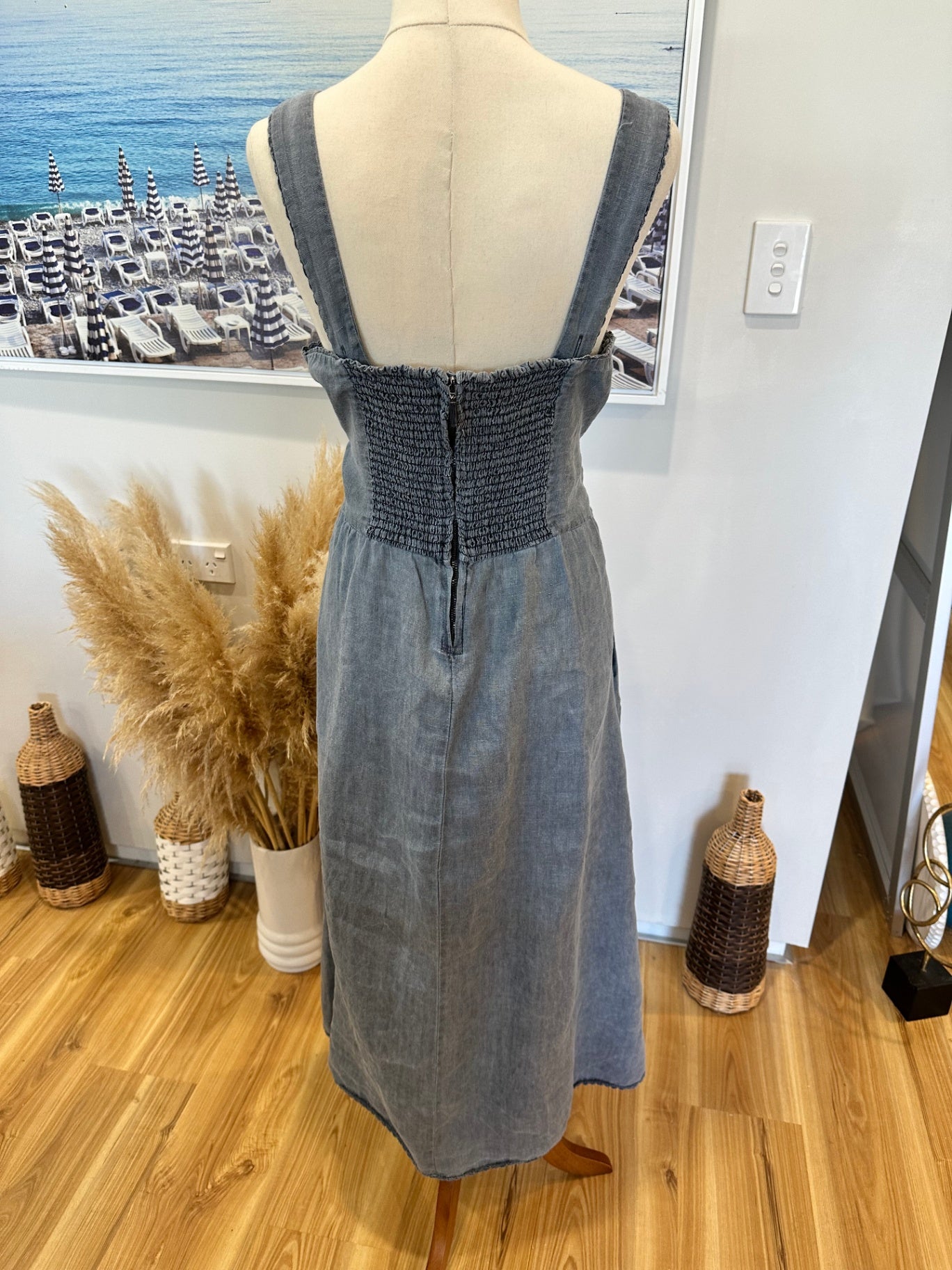Zara - Denim Dress - Extra Large - Blue