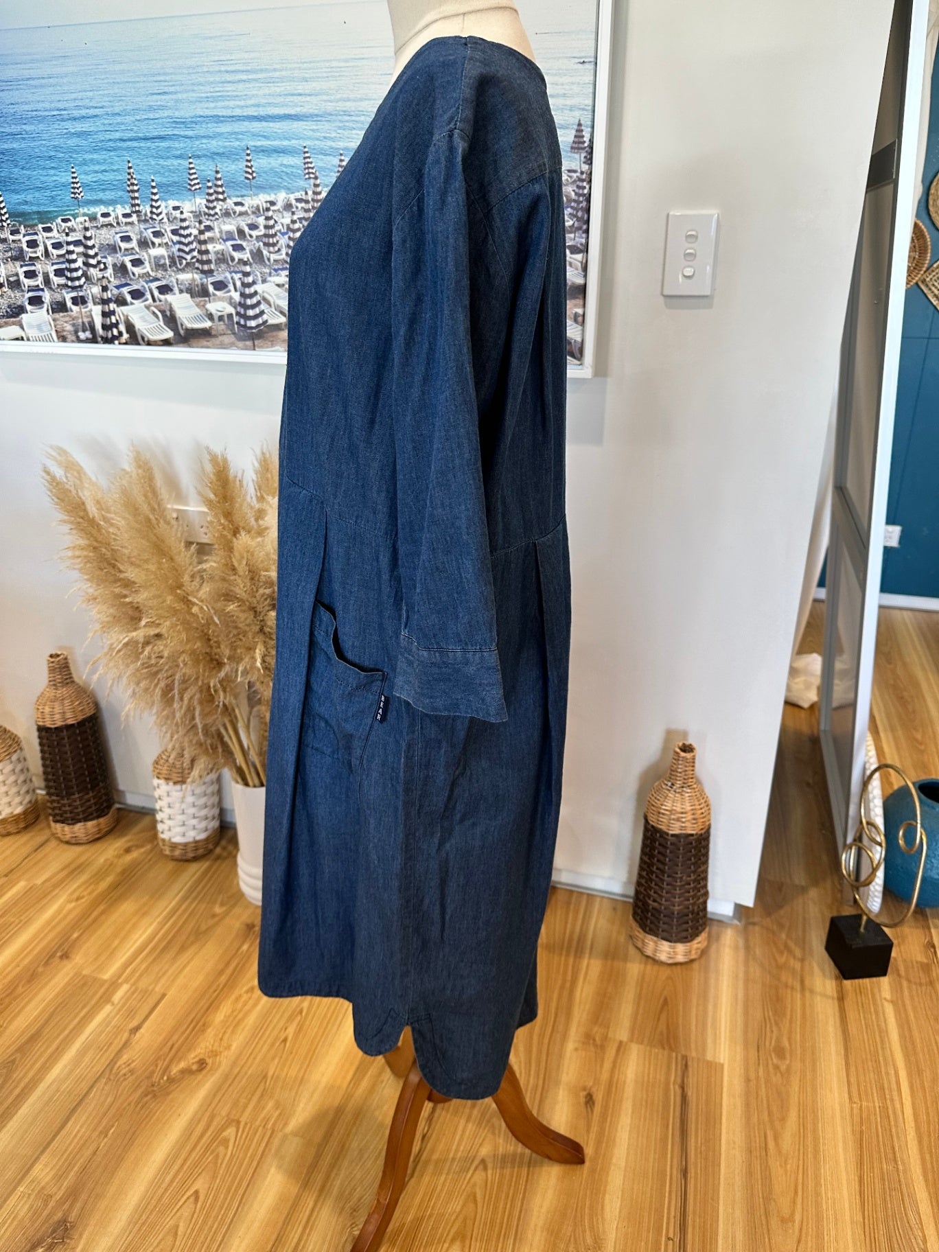 Bear Brothers - 100% Cotton - Denim Dress - Medium