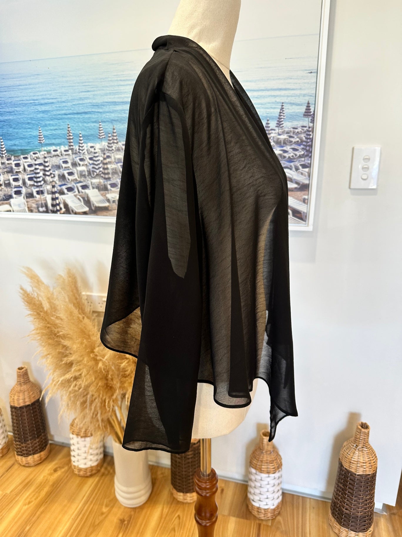 Ezibuy Lightweight Shrug - One Size - Black