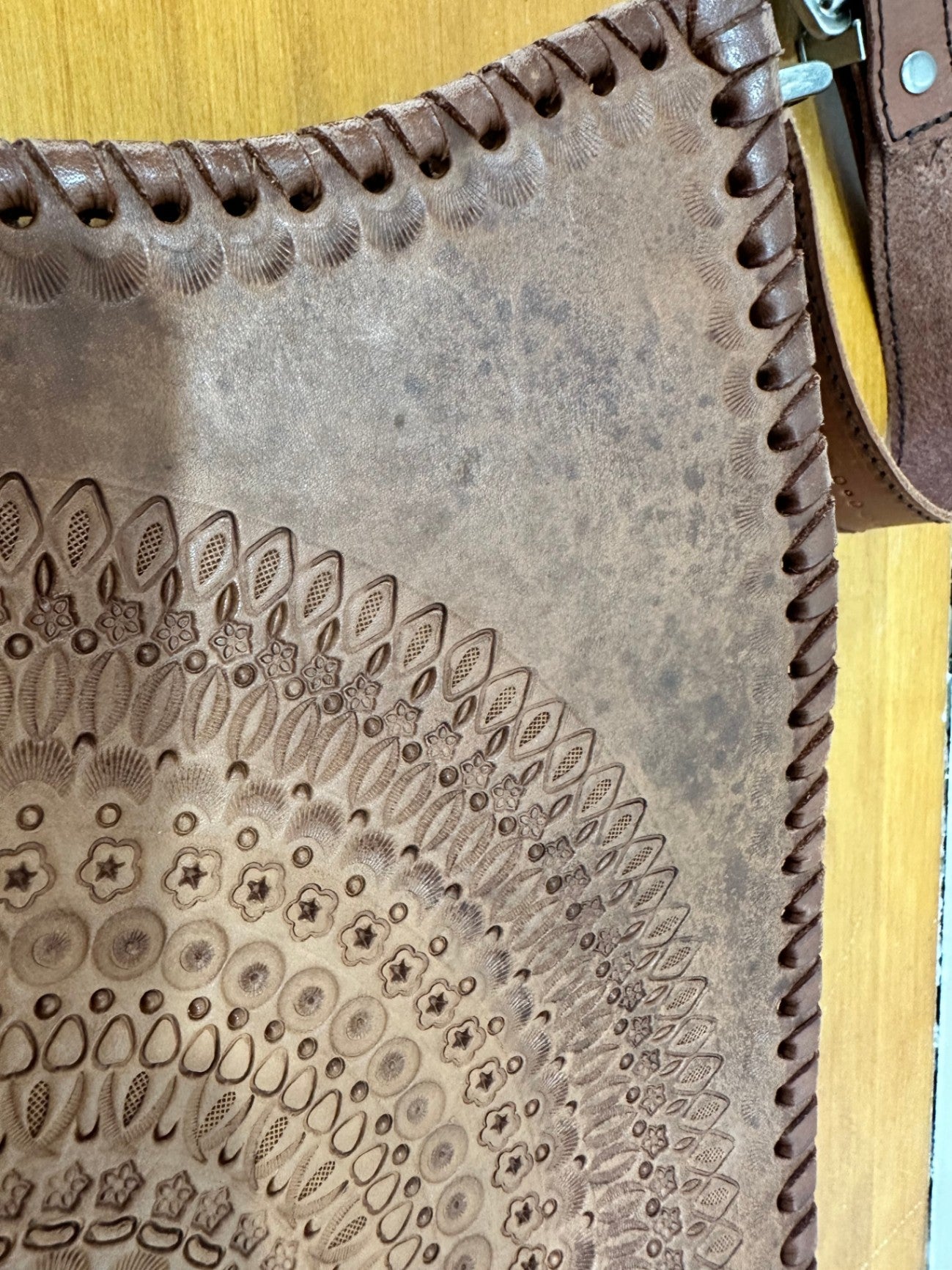 Spell - Bohemian - Leather Tooled Handbag 