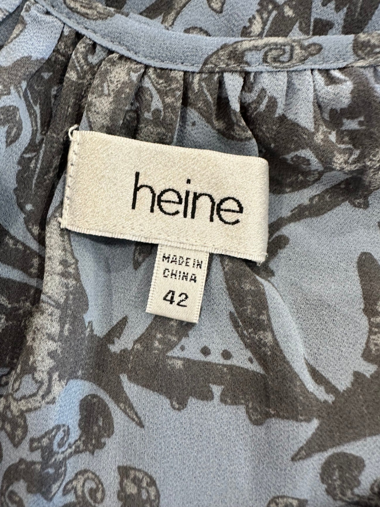 Heine - Bohemian Blouse - Large - Blue/Grey