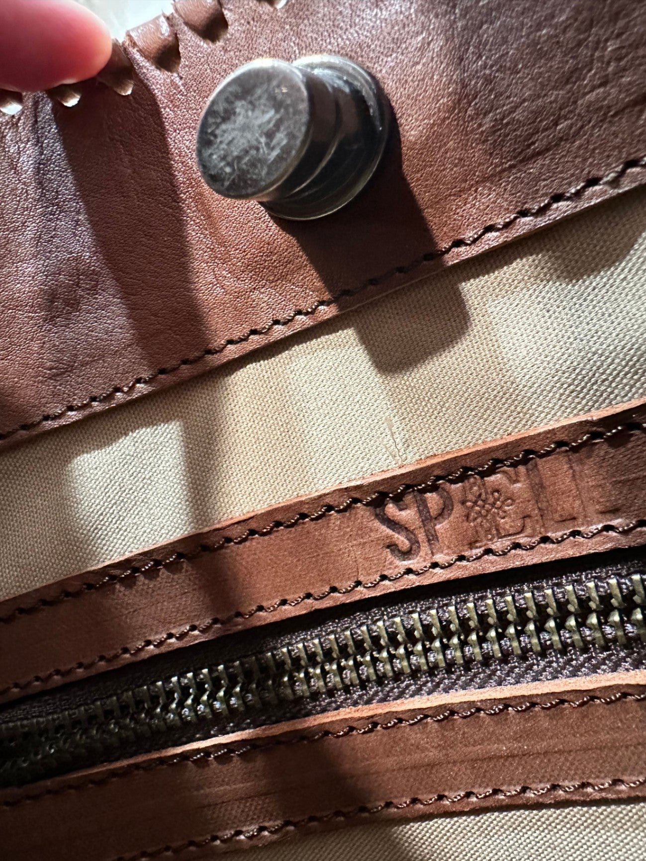 Spell - Bohemian - Leather Tooled Handbag 