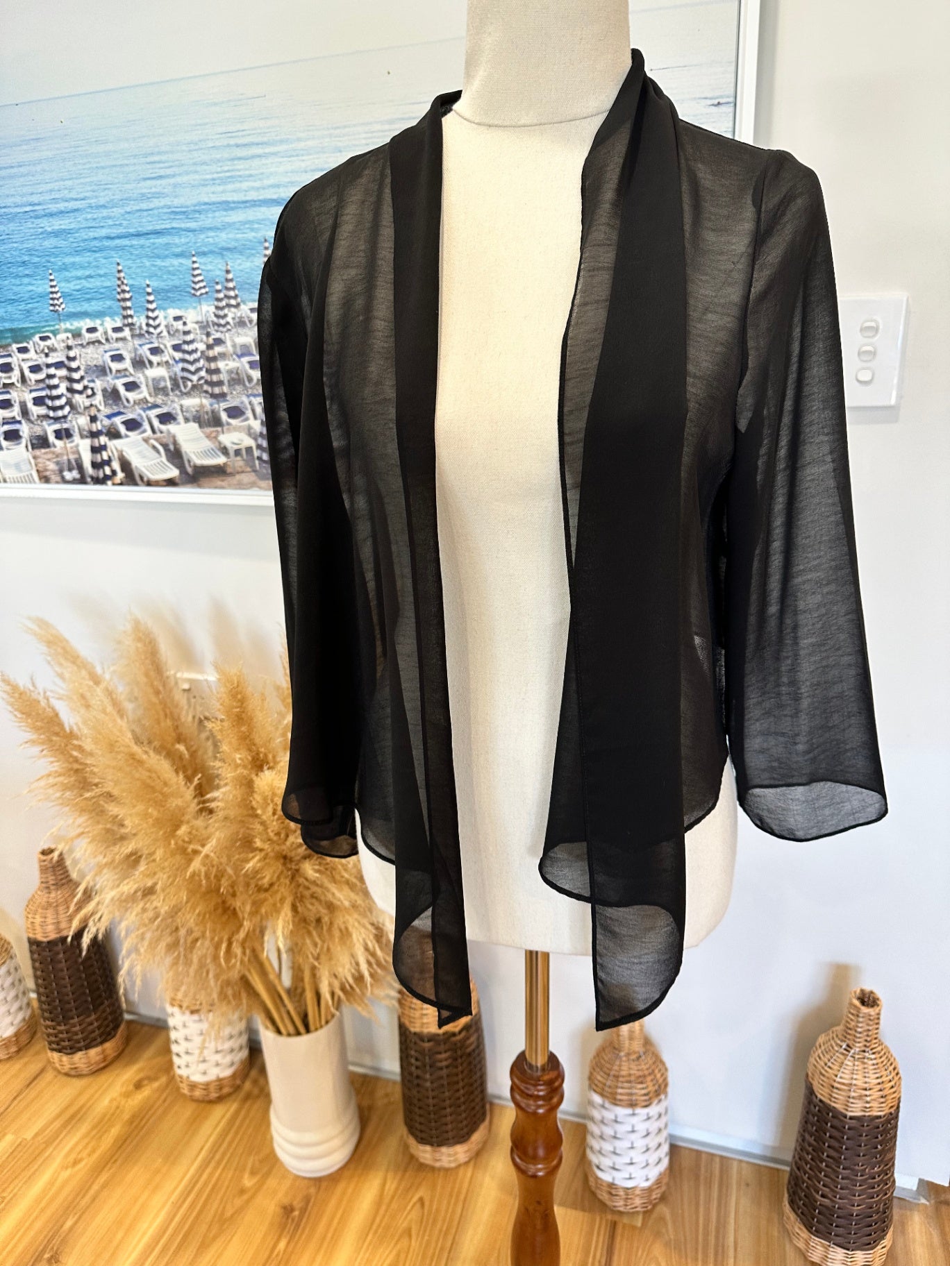 Ezibuy Lightweight Shrug - One Size - Black