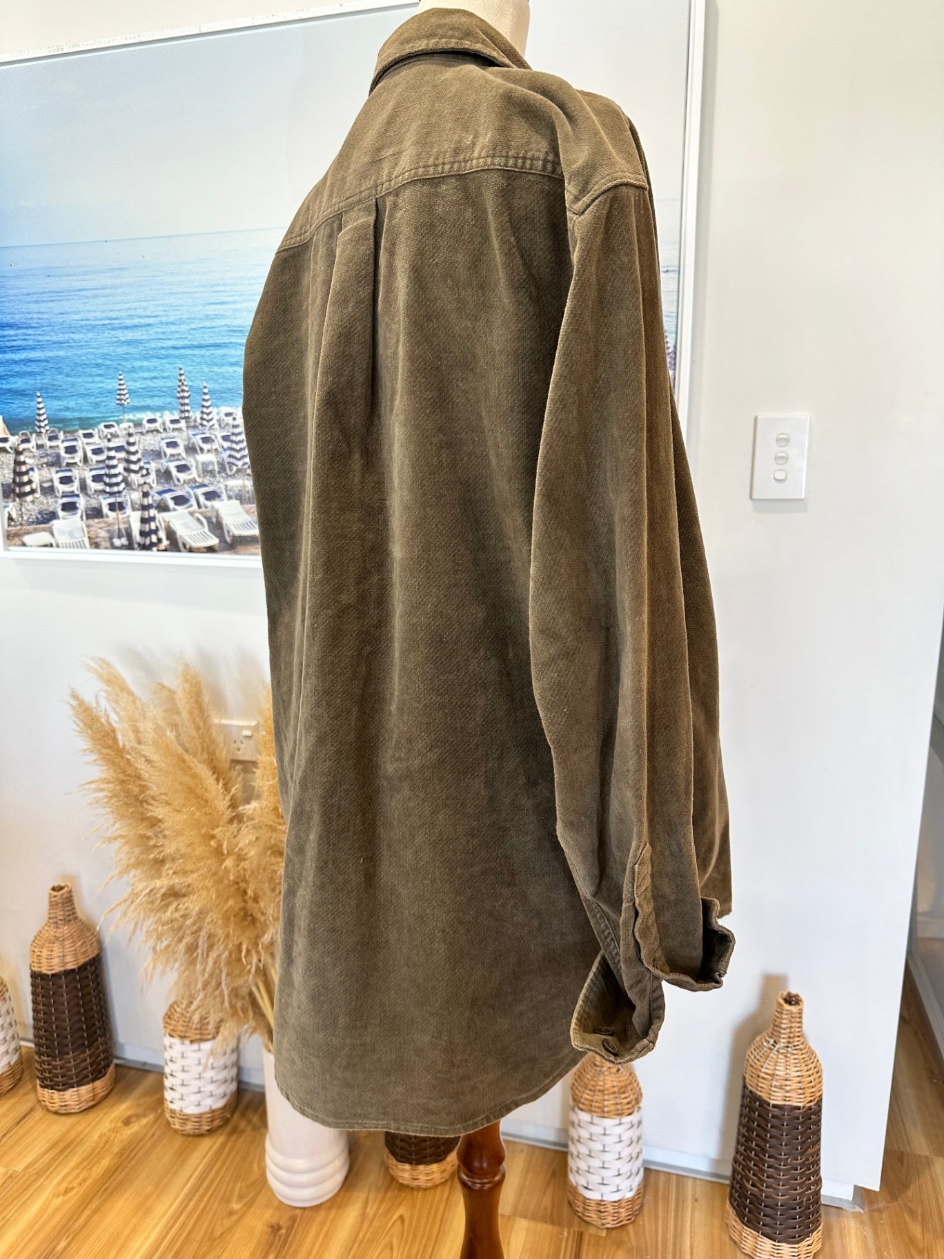 [SALE] Hallensteins Shacket - Large / Extra Large - Olive Green