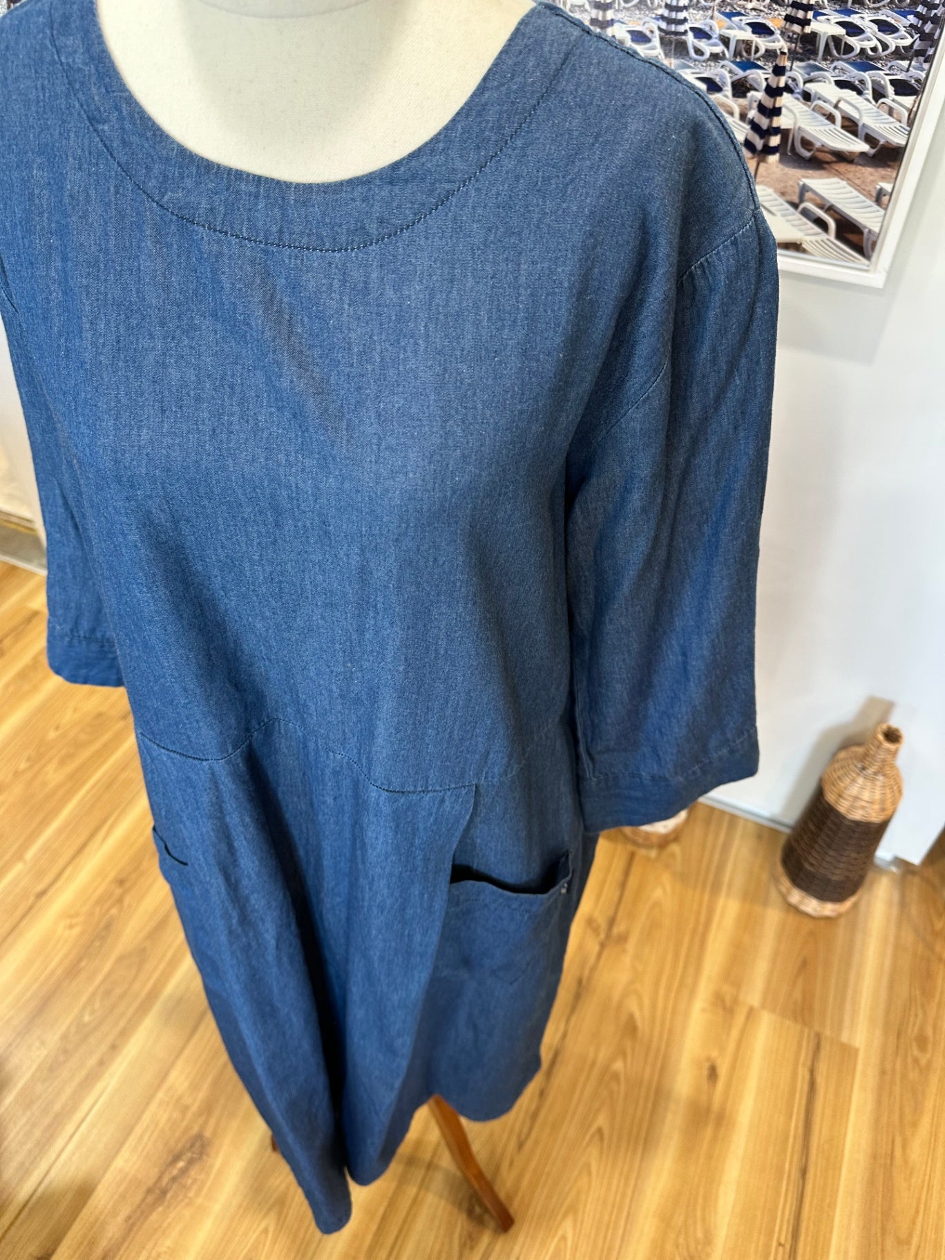 Bear Brothers - 100% Cotton - Denim Dress - Medium