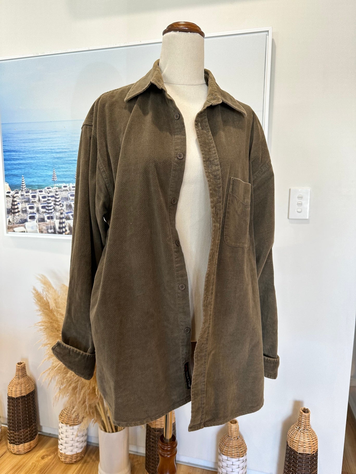 [SALE] Hallensteins Shacket - Large / Extra Large - Olive Green