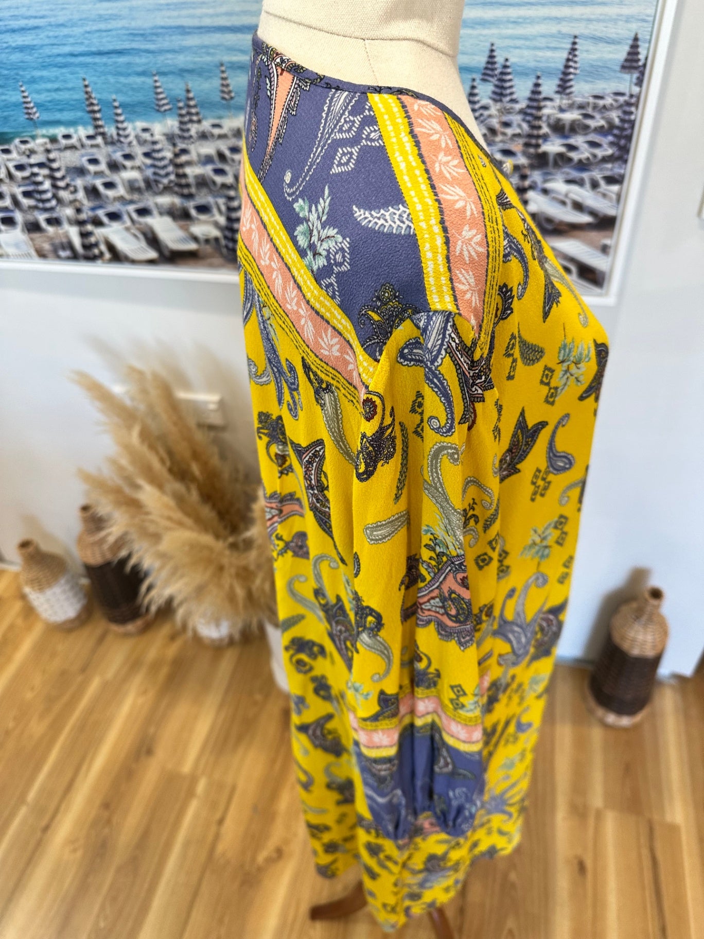 [SALE] Bohemian Dress - Medium - Yellow & Purple
