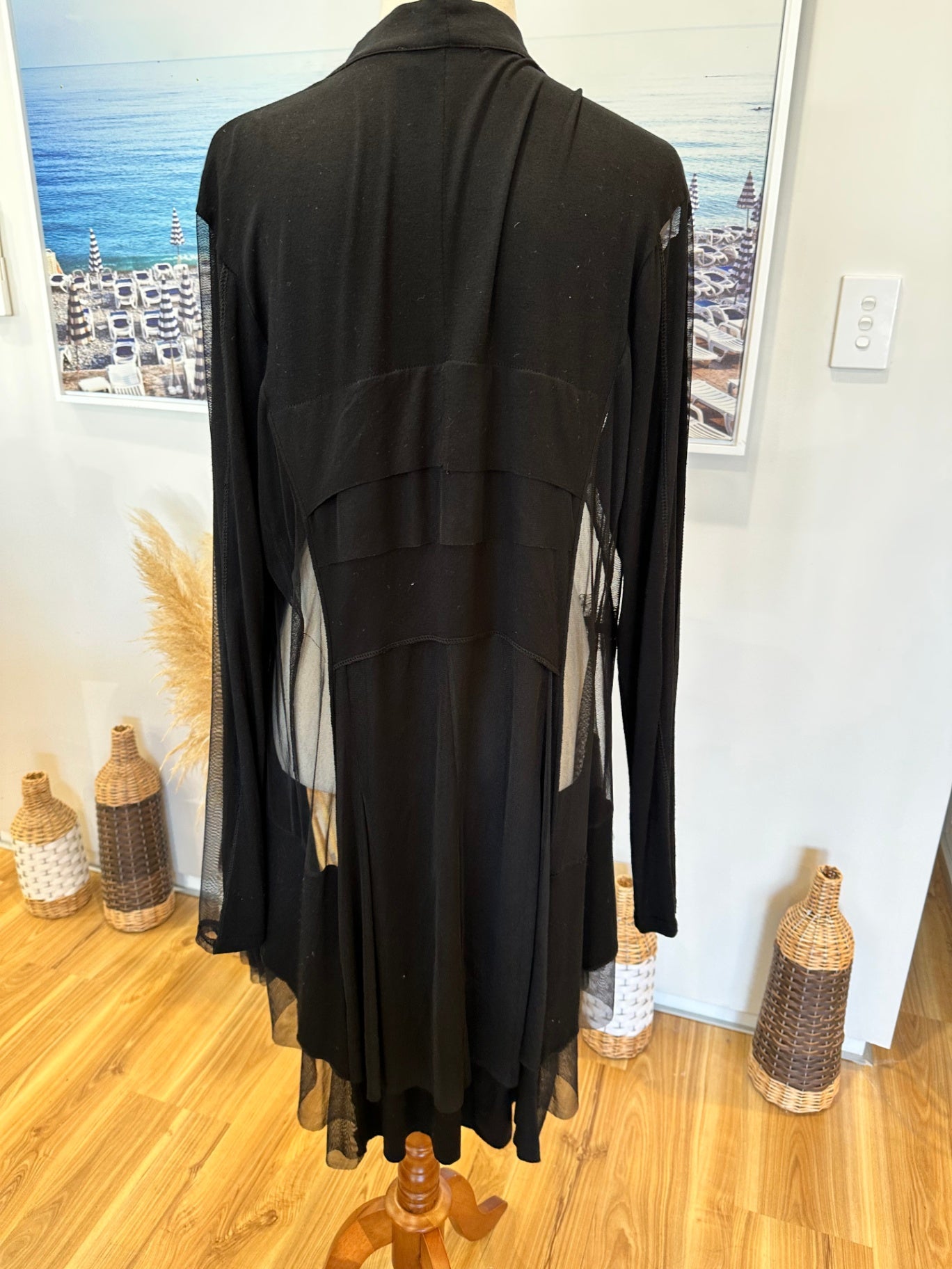 [SALE] WLove Paris - Longline Cardigan / Evening Jacket - Black RRP $400+