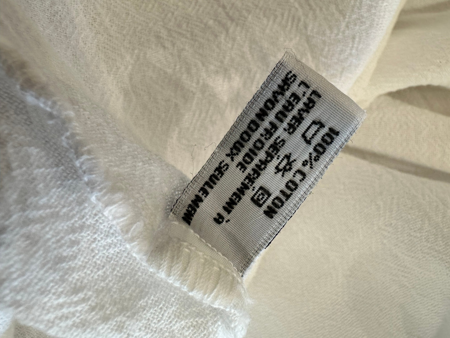 [SALE] Oh My Gauze - 100% Cotton Top - Large - White