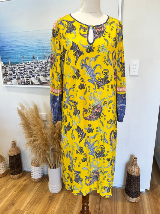 [SALE] Bohemian Dress - Medium - Yellow & Purple