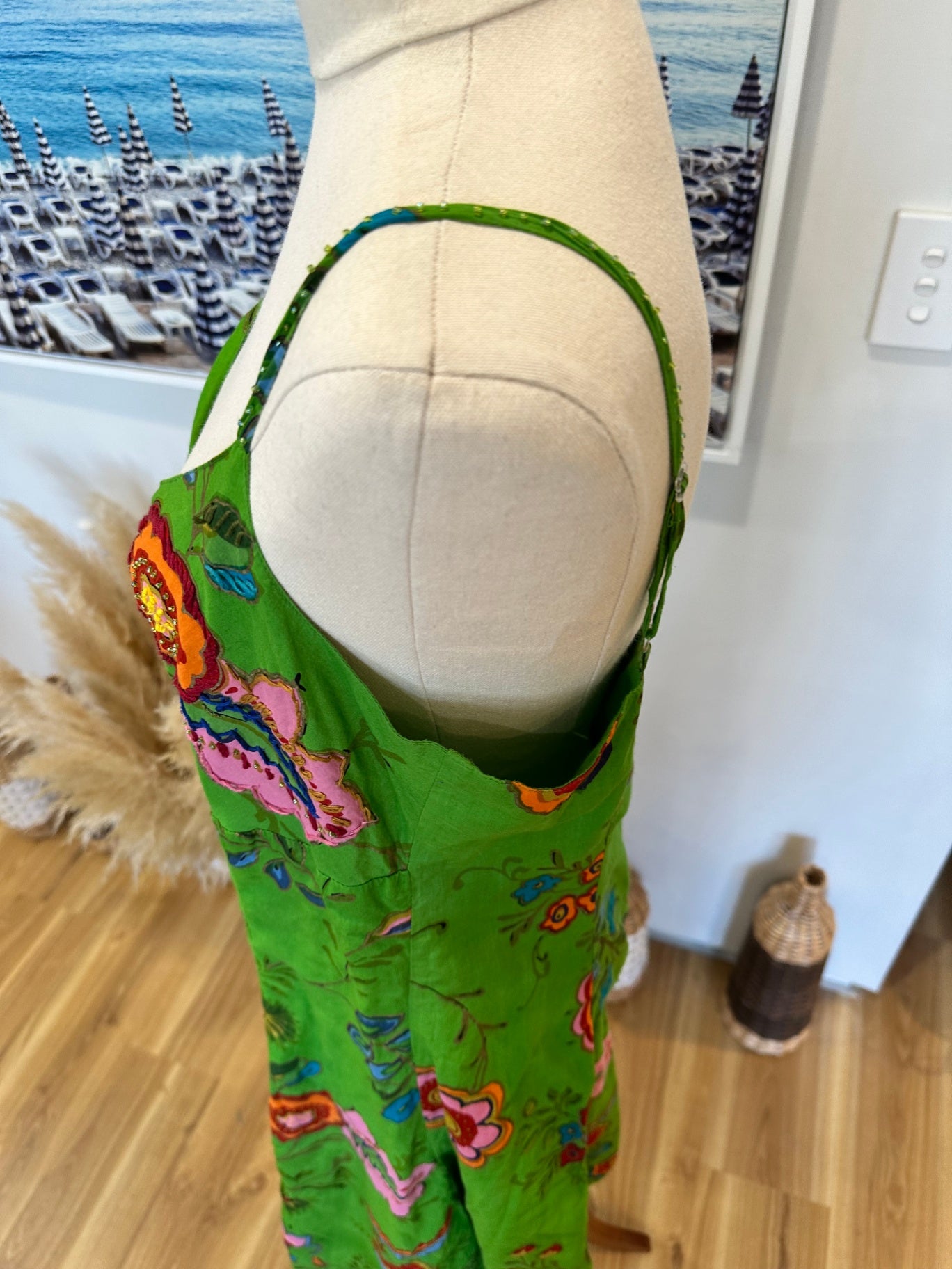 [SALE] K Derby - Dress - Medium - Green w Sequins