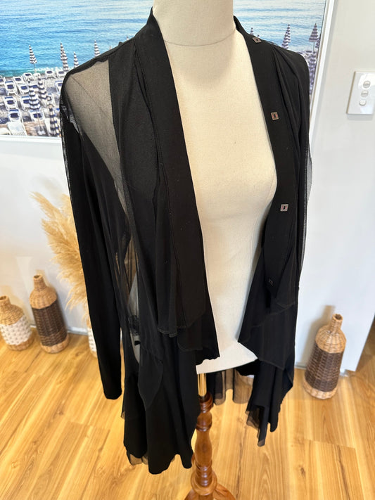[SALE] WLove Paris - Longline Cardigan / Evening Jacket - Black RRP $400+
