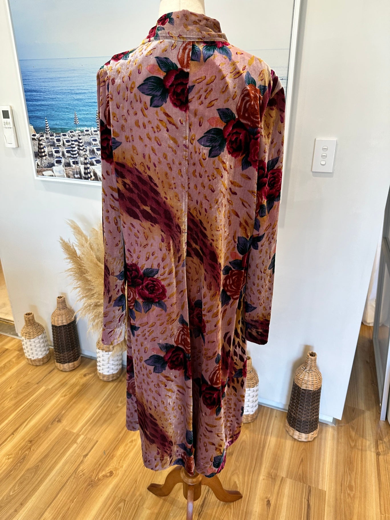 Baker Street Cardigan Large Pink Florals