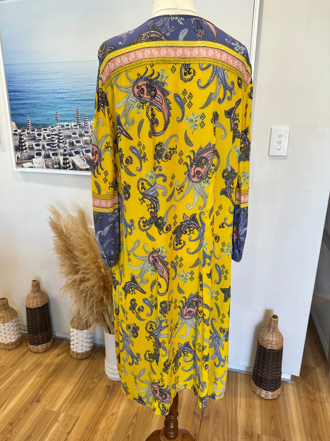 [SALE] Bohemian Dress - Medium - Yellow & Purple