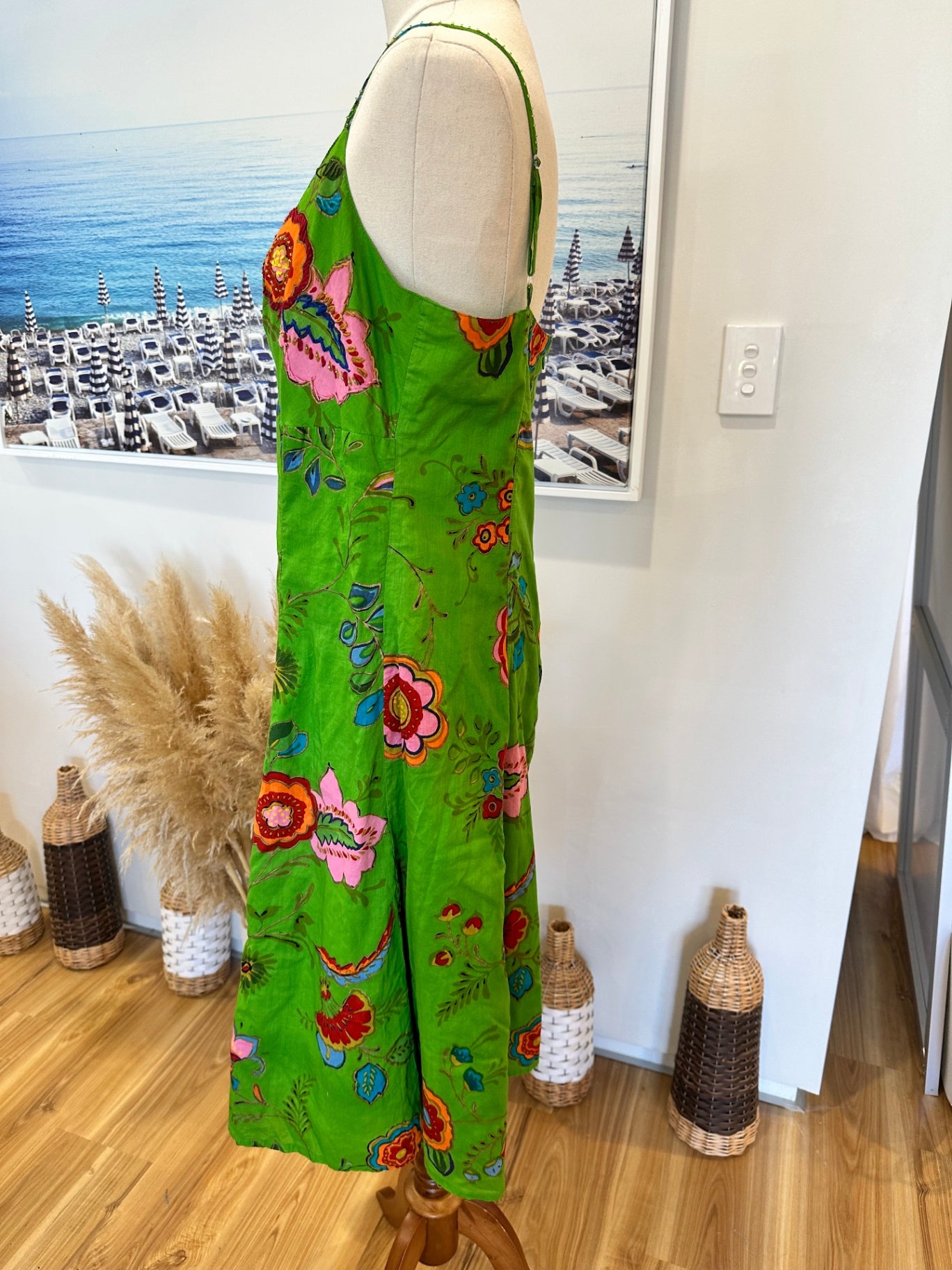 [SALE] K Derby - Dress - Medium - Green w Sequins