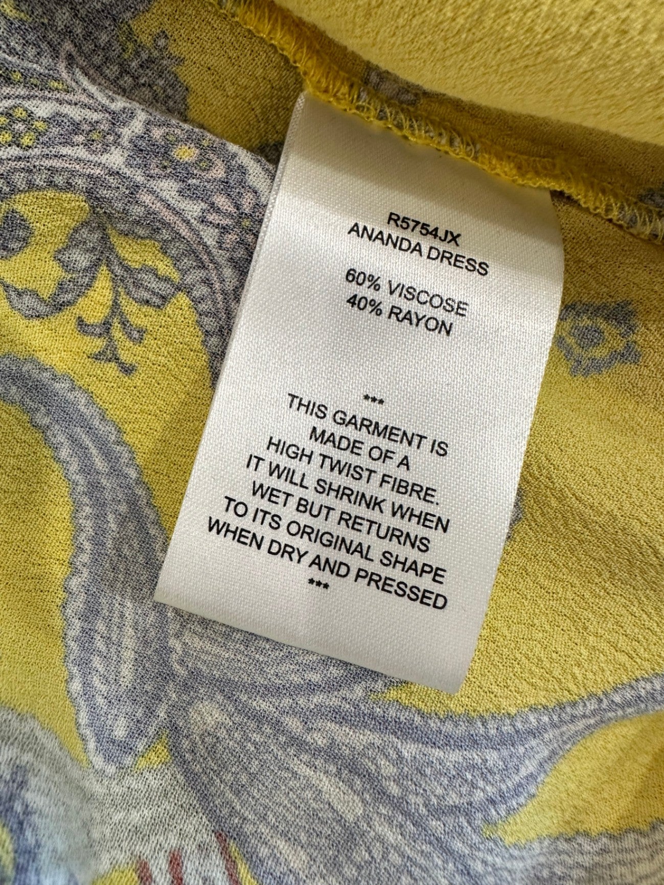 [SALE] Bohemian Dress - Medium - Yellow & Purple