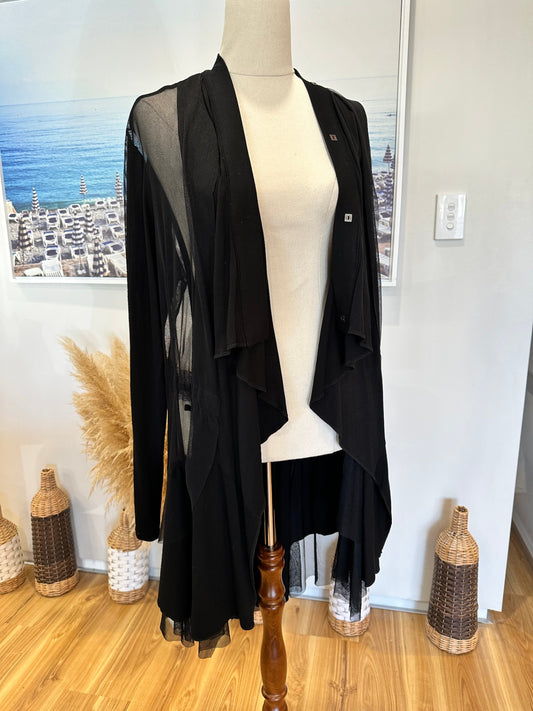 [SALE] WLove Paris - Longline Cardigan / Evening Jacket - Black RRP $400+