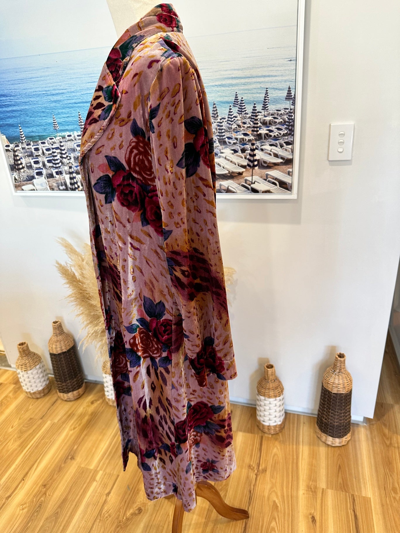 Baker Street Cardigan Large Pink Florals