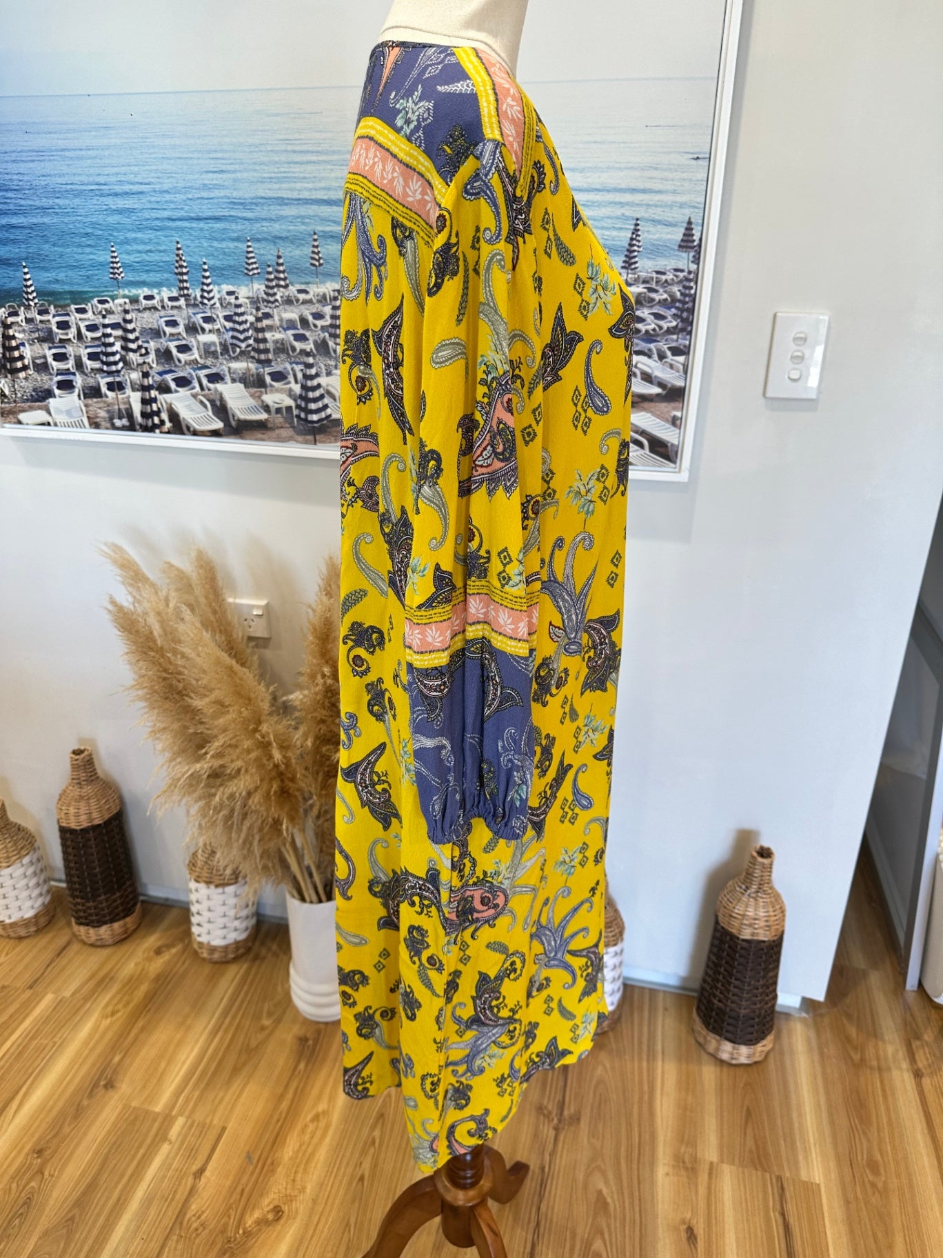 [SALE] Bohemian Dress - Medium - Yellow & Purple
