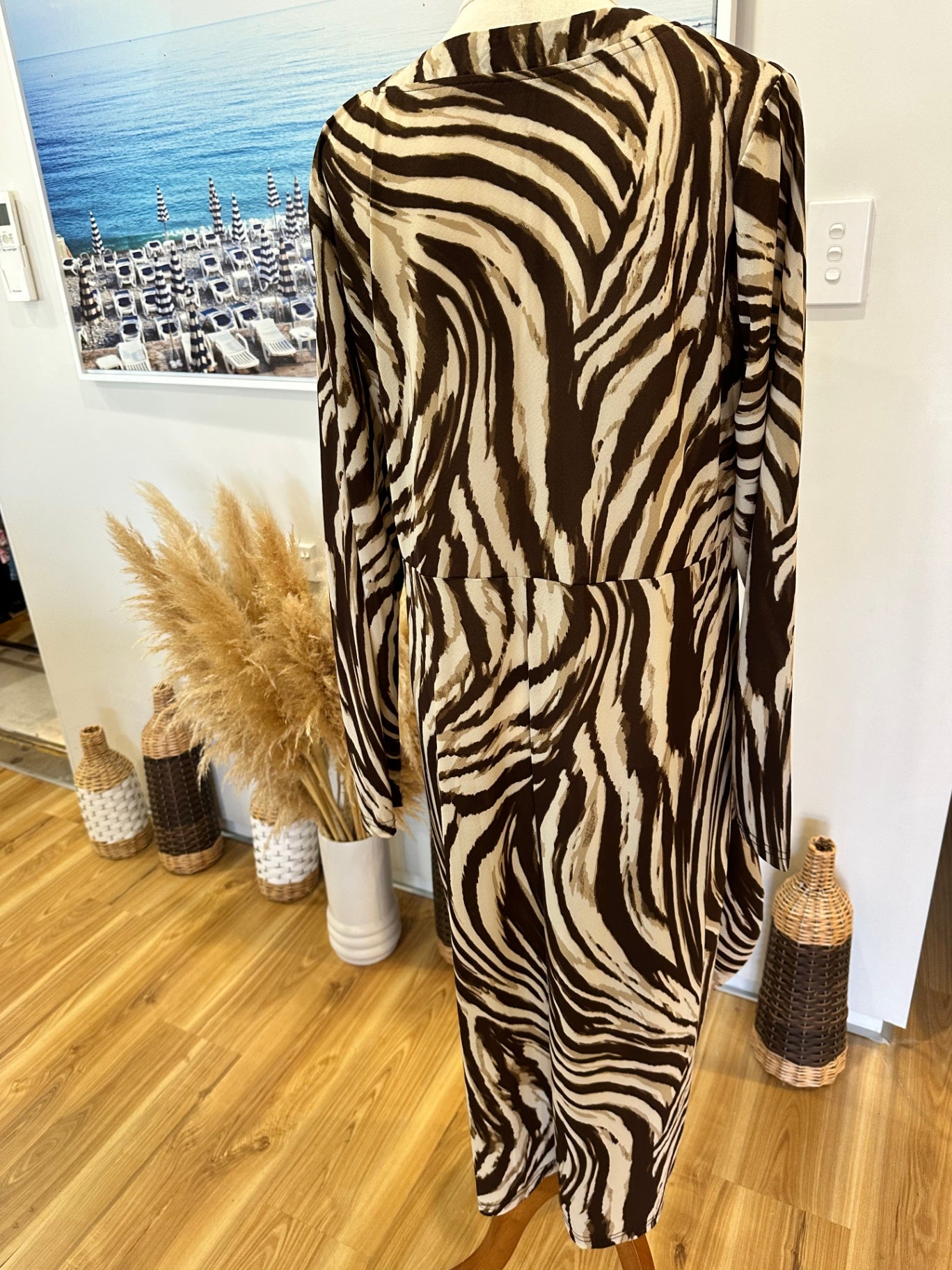 [SALE] Larosela - Dress - Size 16 - Brown / Cream