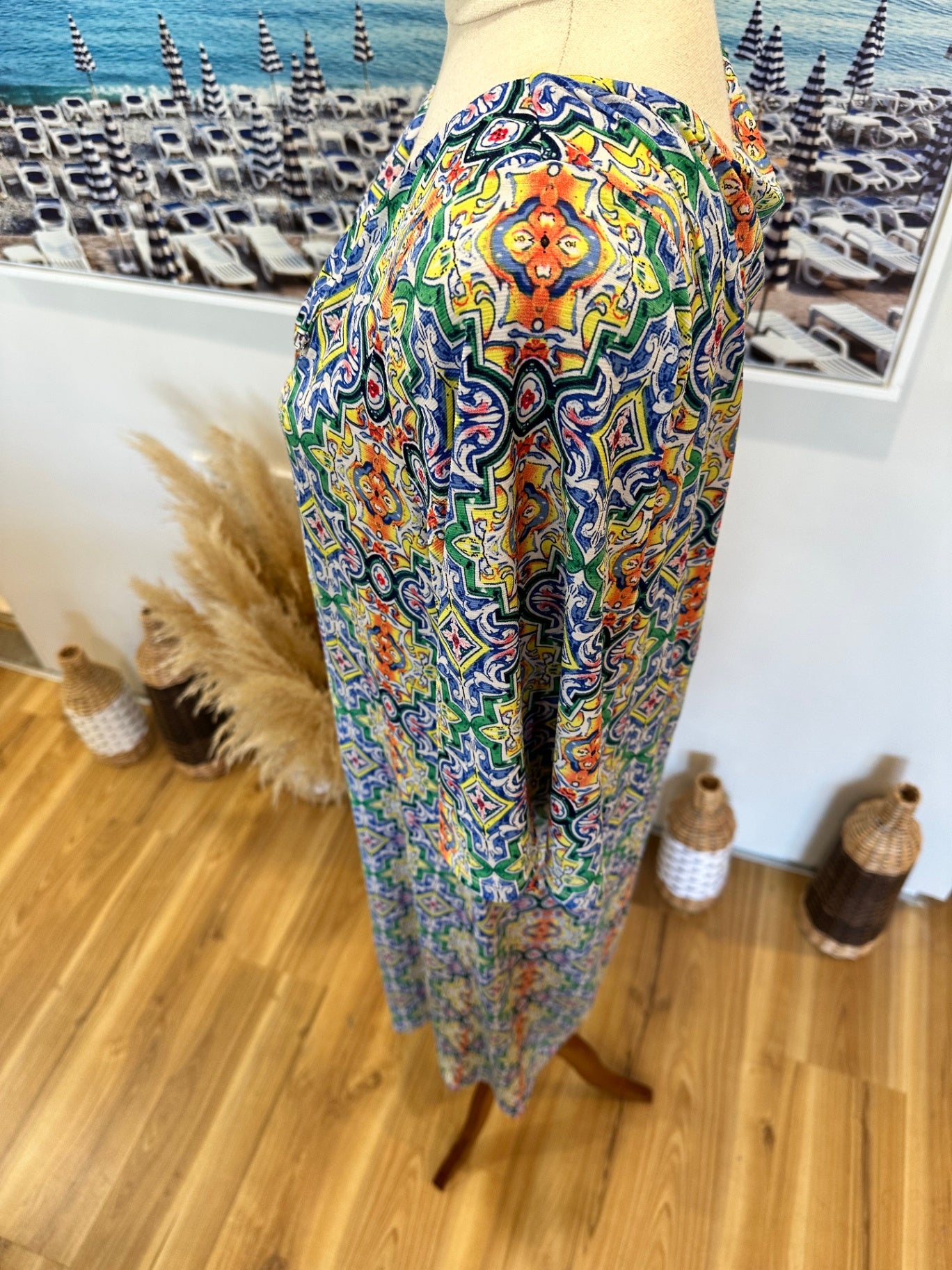 [SALE] Scope Dress 12 Yellow / Blue / Green