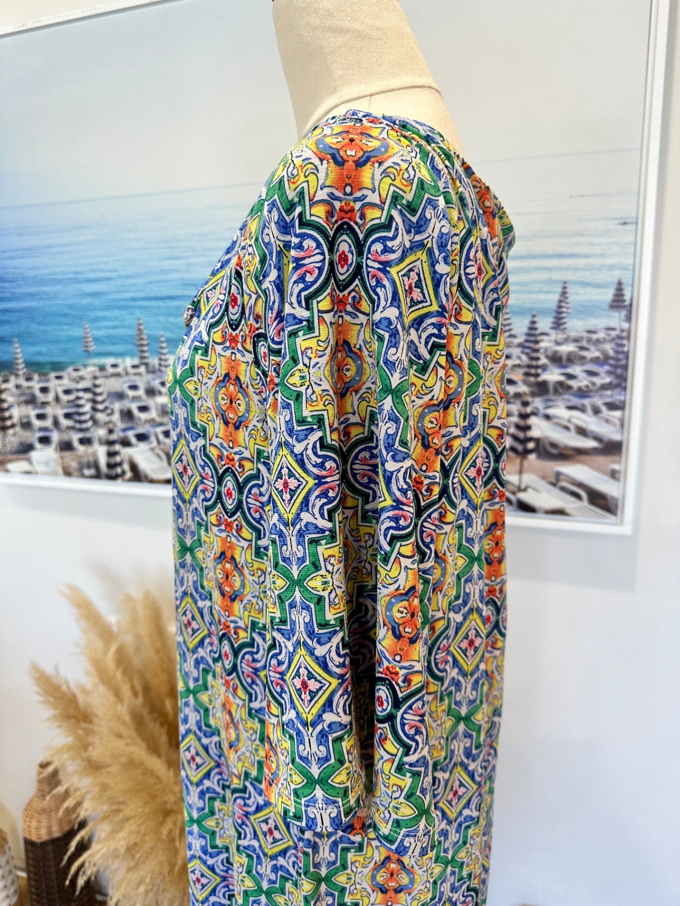 [SALE] Scope Dress 12 Yellow / Blue / Green