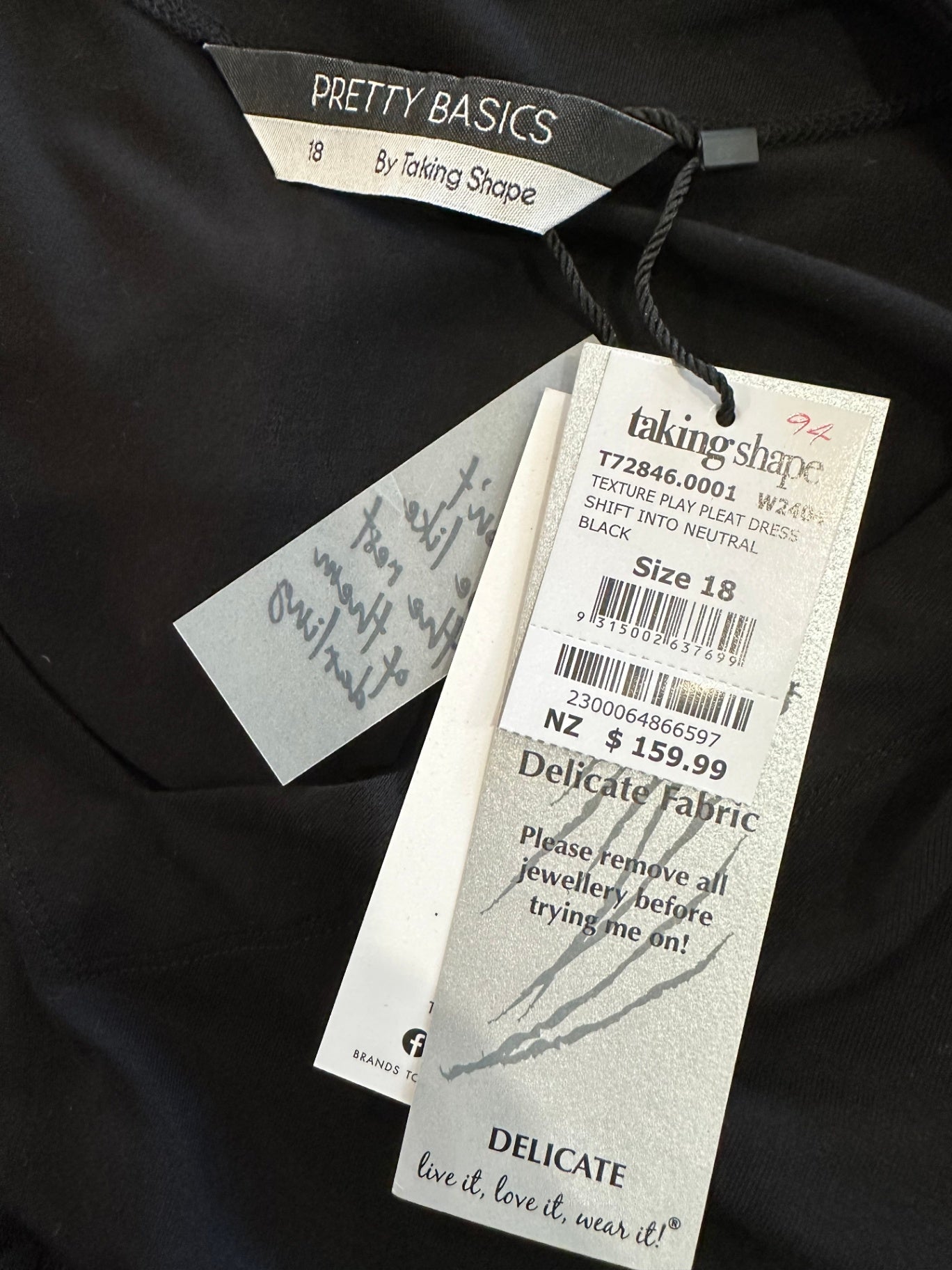 [SALE] Pretty Basics Dress - Size 18 - Black <NEW>