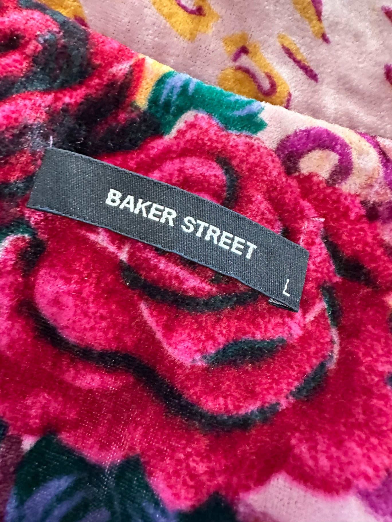 Baker Street Cardigan Large Pink Florals