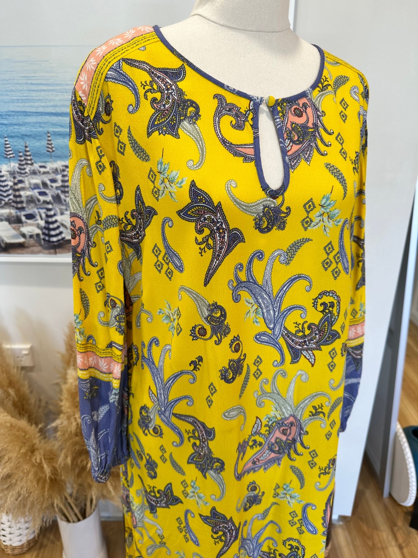 [SALE] Bohemian Dress - Medium - Yellow & Purple