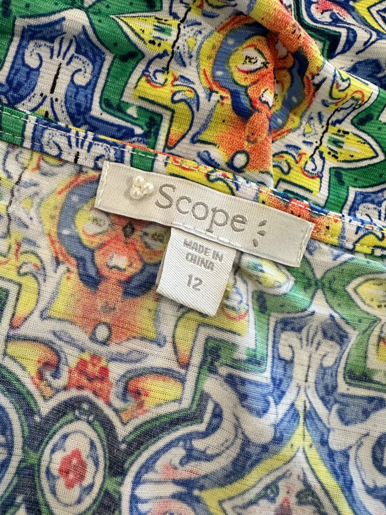 [SALE] Scope Dress 12 Yellow / Blue / Green
