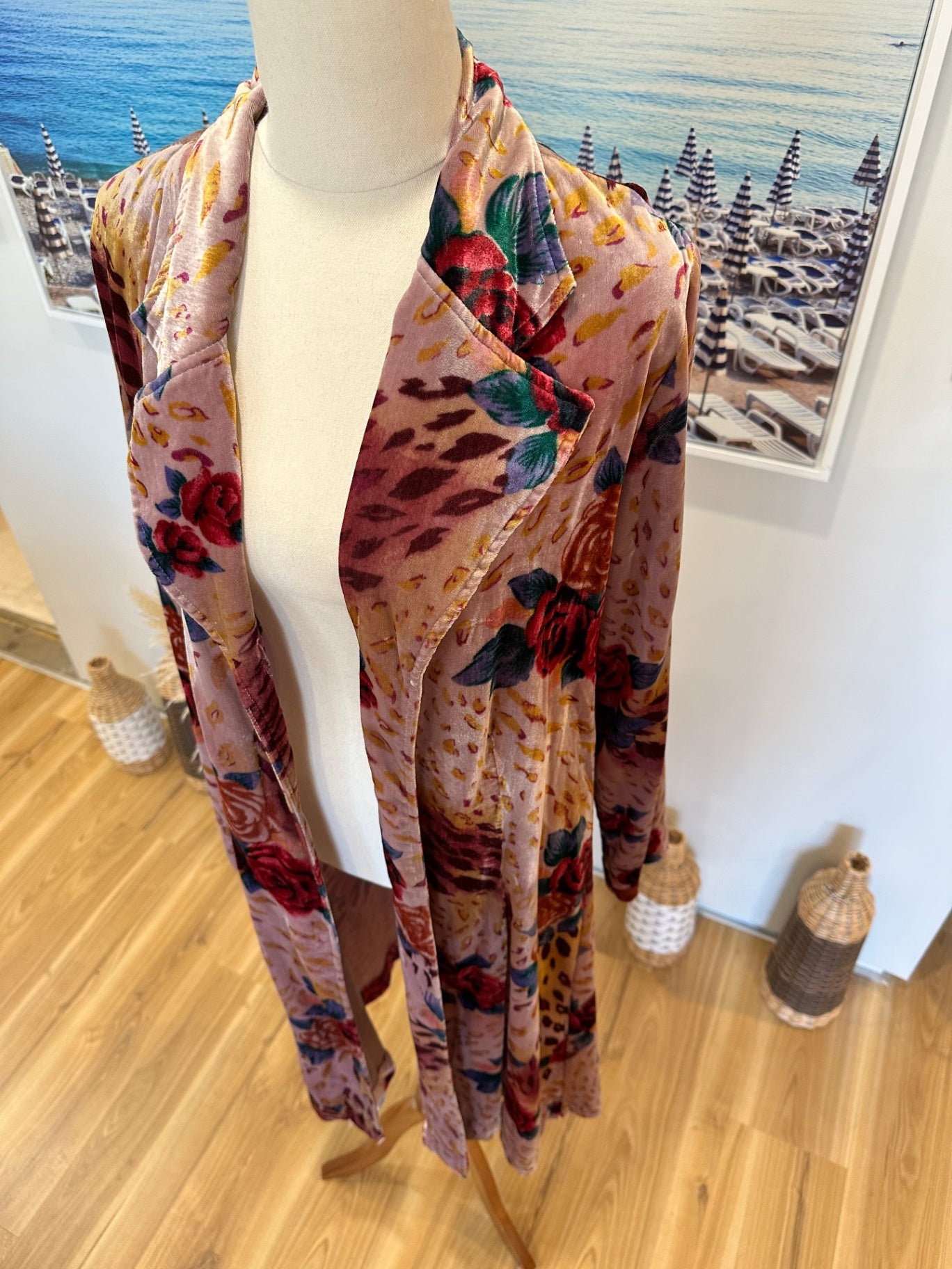 Baker Street Cardigan Large Pink Florals