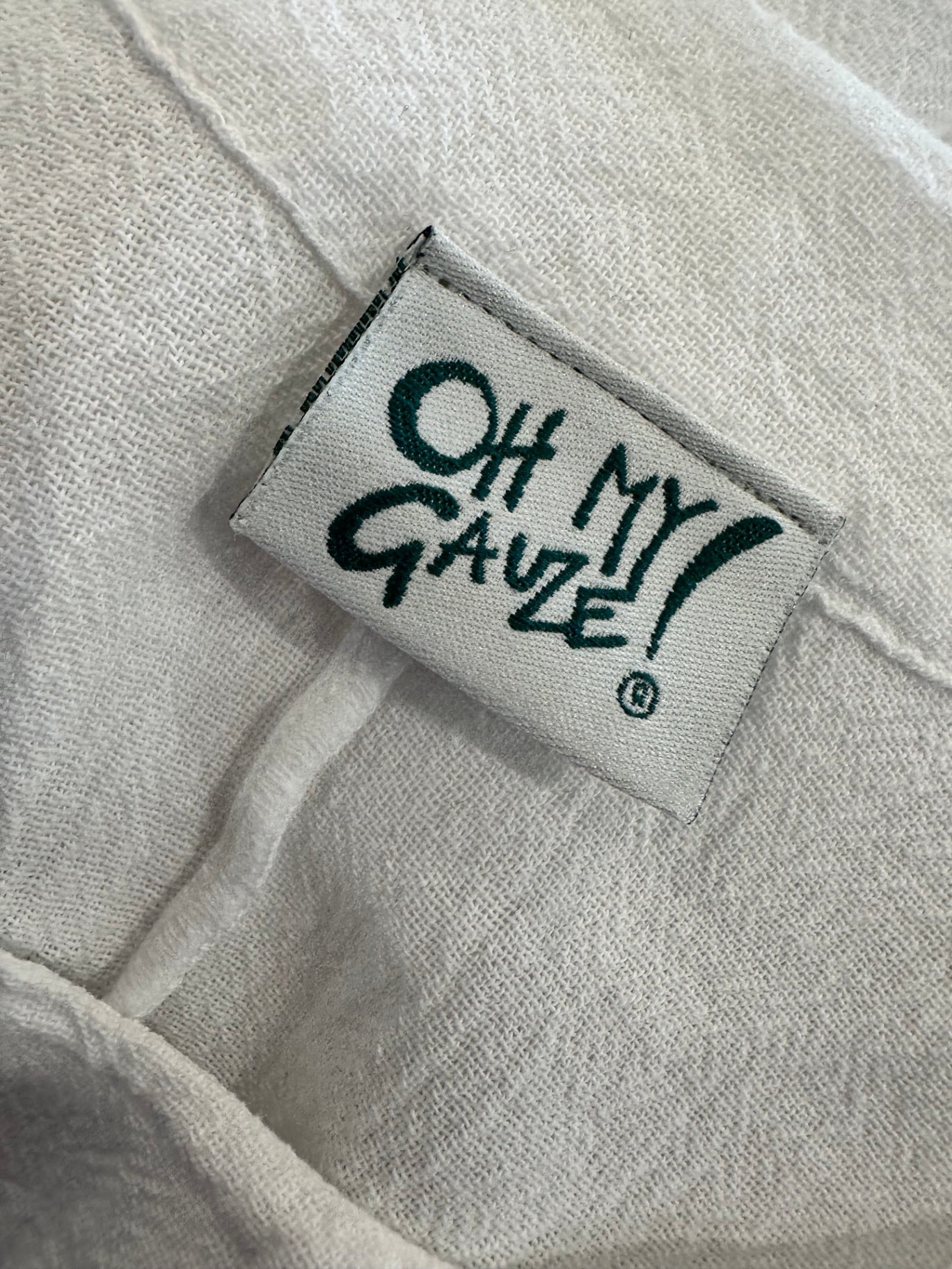 [SALE] Oh My Gauze - 100% Cotton Top - Large - White