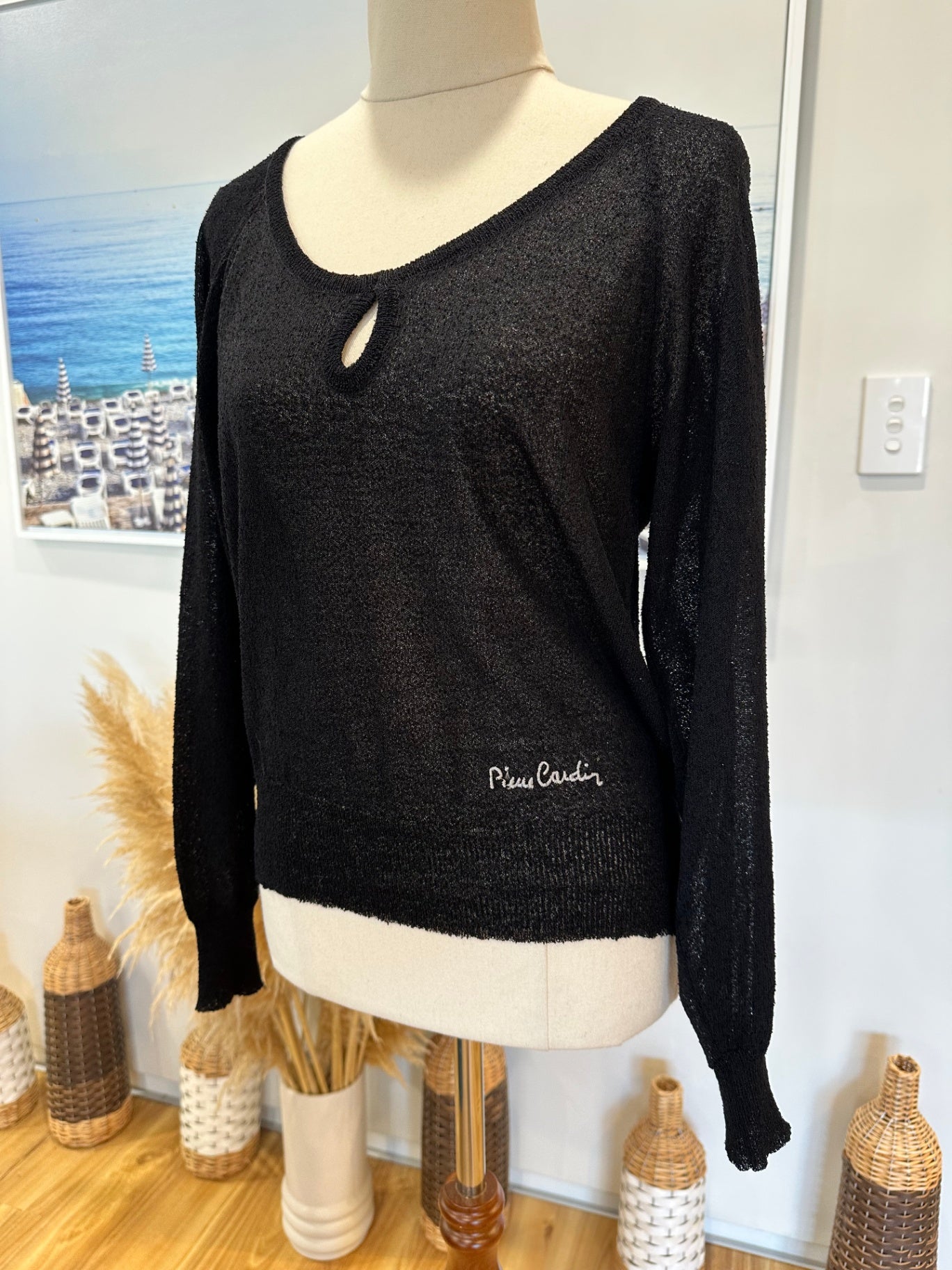 [SALE] Pierre Cardin - Lightweight Jumper - Black