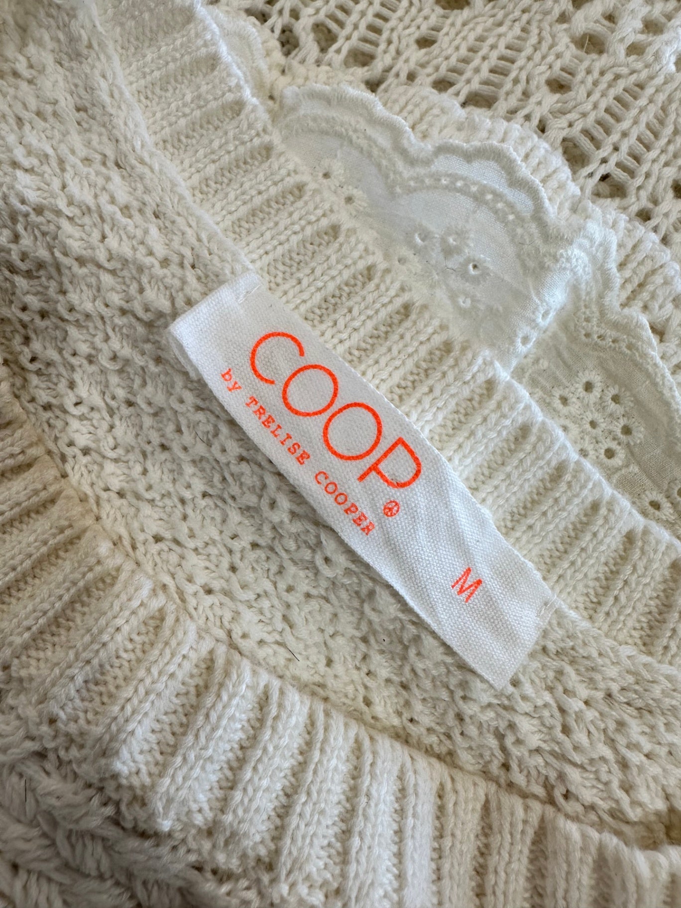 [SALE] Coop - Jumper - Medium - Cream - 100% Cotton