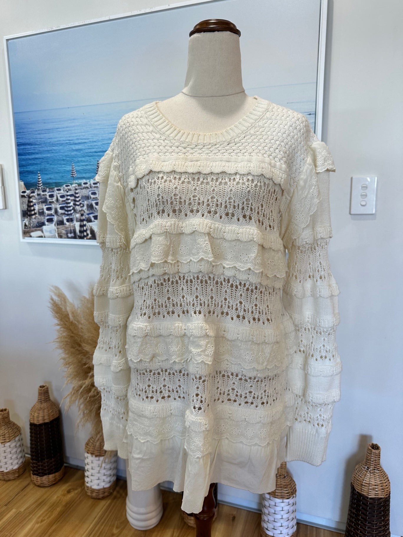 [SALE] Coop - Jumper - Medium - Cream - 100% Cotton