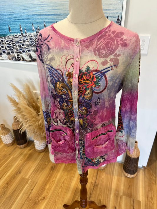 [SALE] Seven Sister - Cardigan - Small - Pink