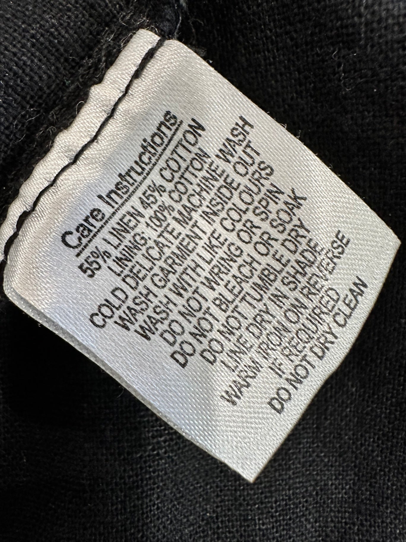 [SALE] Princess Highway Dress - Size 16 - Black -  Linen / Cotton Blend