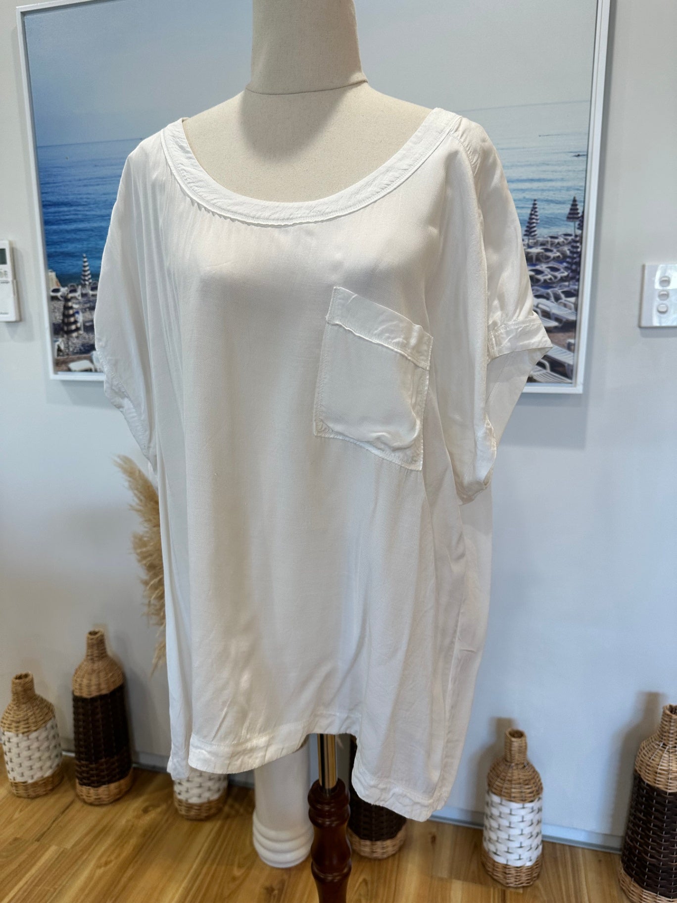 [SALE] Country Road - Blouse - Extra Large - White / Cream