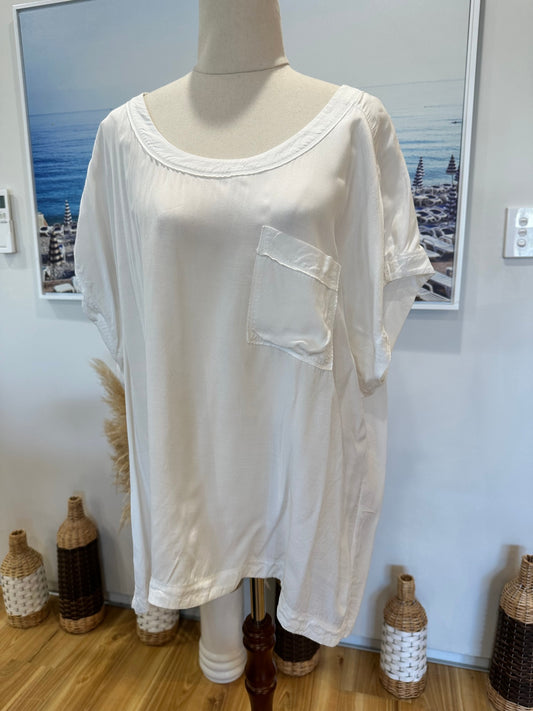 [SALE] Country Road - Blouse - Extra Large - White / Cream