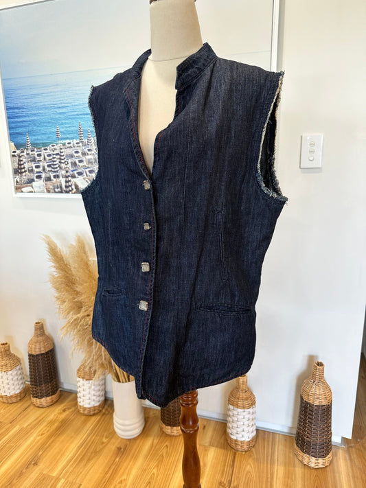 [SALE] Polly's Made in New Zealand - Denim Vest - Extra Large