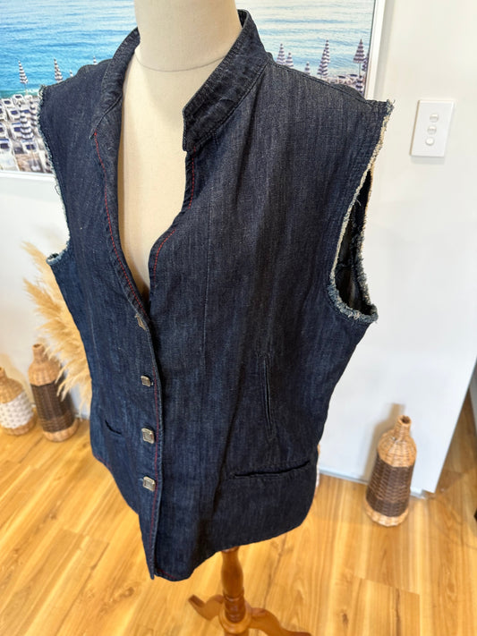 [SALE] Polly's Made in New Zealand - Denim Vest - Extra Large