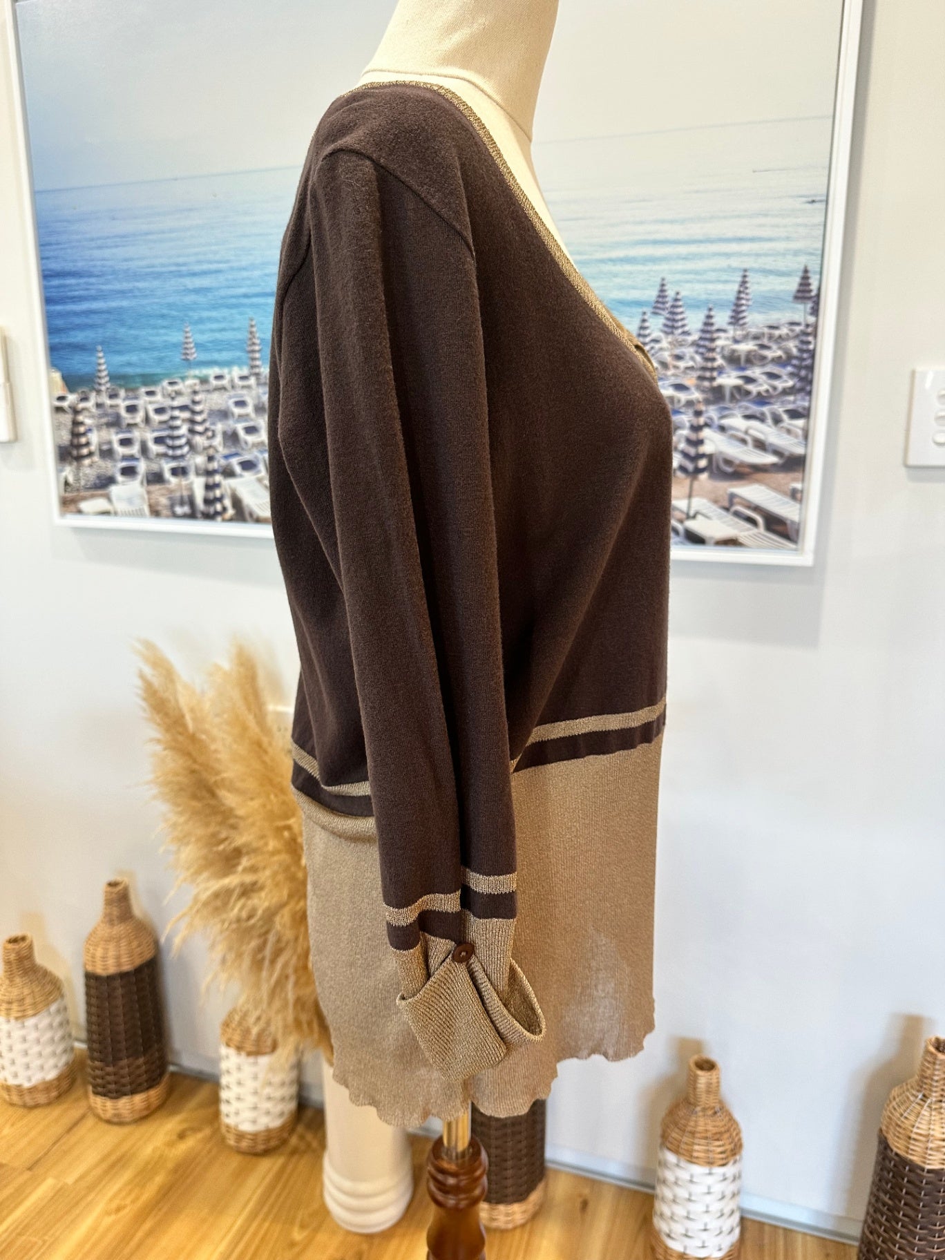 [SALE] Aliza - Jumper - Size 14 - Brown and beige